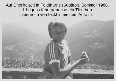 Chorfahrt Feldhurns 1986 Chorfahrt Feldhurns 1986